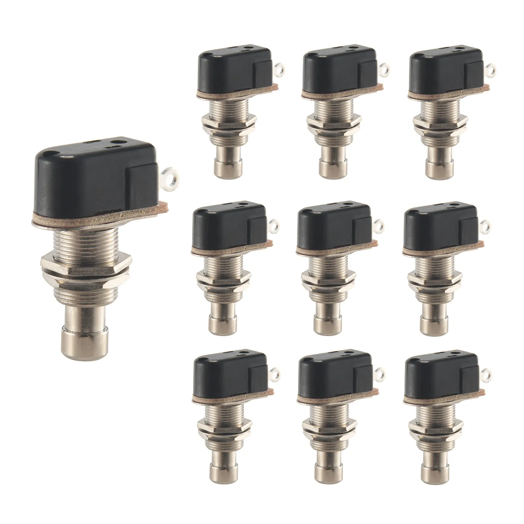 

Guitar Effects Pedal Box Momentary SPST Button Foot Switch Push Button Pack of 10