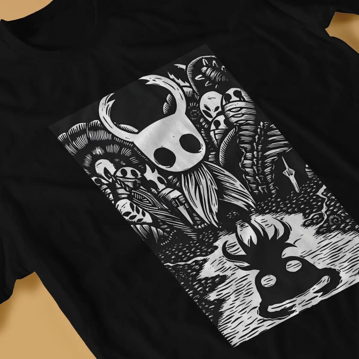 Мужская хлопковая футболка с коротким рукавом круглым вырезом и принтом