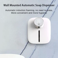 automatic foam soap dispensers with type c usb charging white high quality abs material kitchen dish soap container