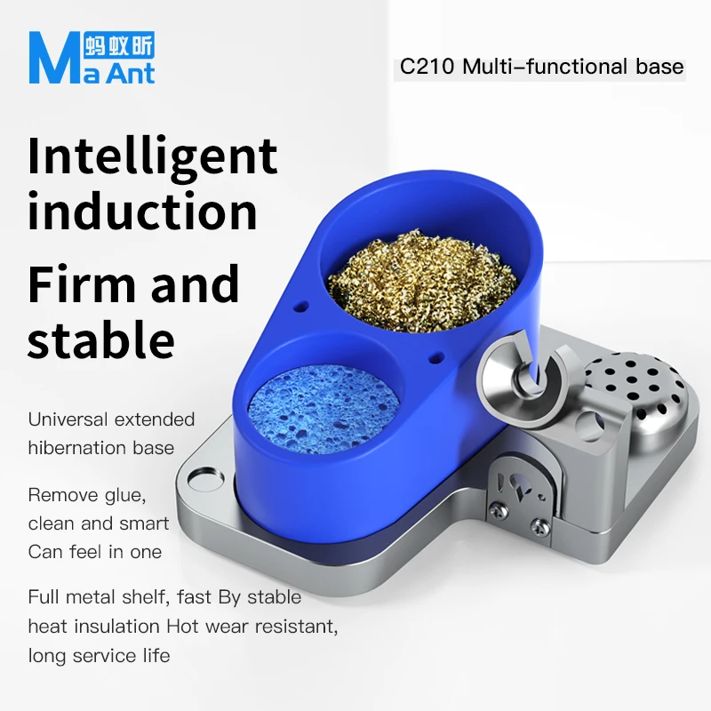 

MaAnt Intelligent Induction Multi-Functional Soldering Station Base For C210 /C115 Welding Station Metal Soldering Iron Head Tip