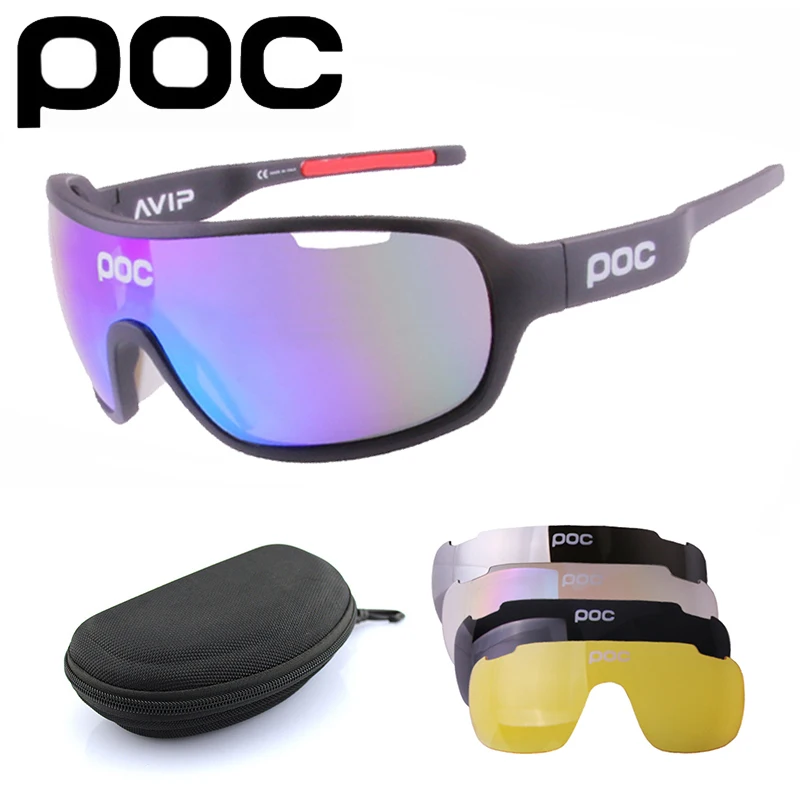 

Набор поляризованных солнцезащитных очков POC с 5 линзами для мужчин и женщин, спортивные очки для горного и дорожного велосипеда, очки для го...
