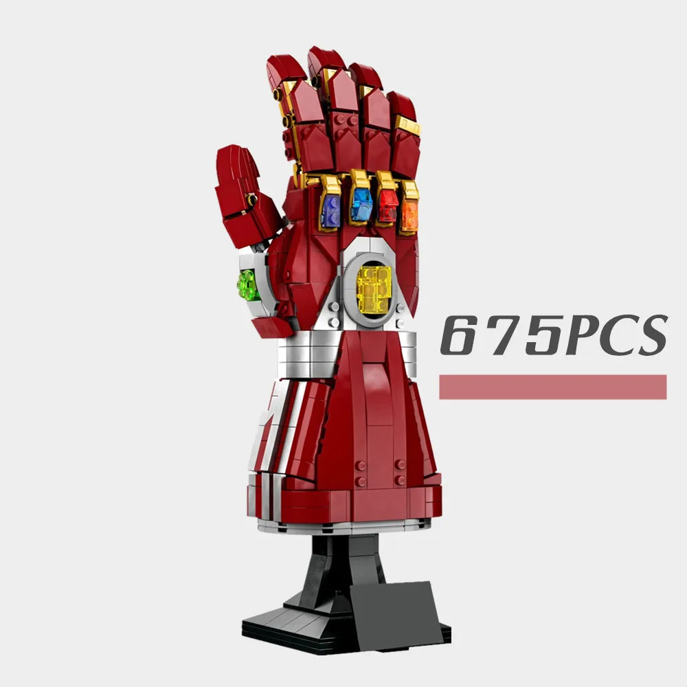 

New Wolf Gloves Claws 76250 Nano Gauntlet 76223 Infinity Glove Gauntlet Building Blocks Bricks Toys Kid Birthday Christmas Gifts