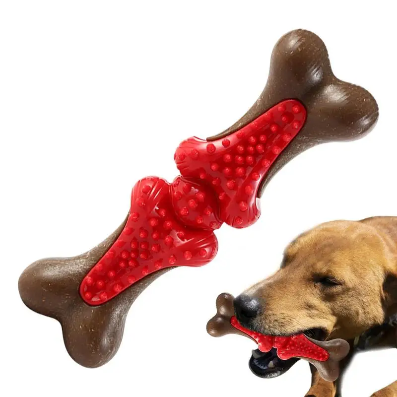 

Puppy Bone Interactive Dog Toys For Boredom Puppy Teething Toys Pet Dog Chew Toys Pet Essential Cleaning Toy For Dogs Supplies