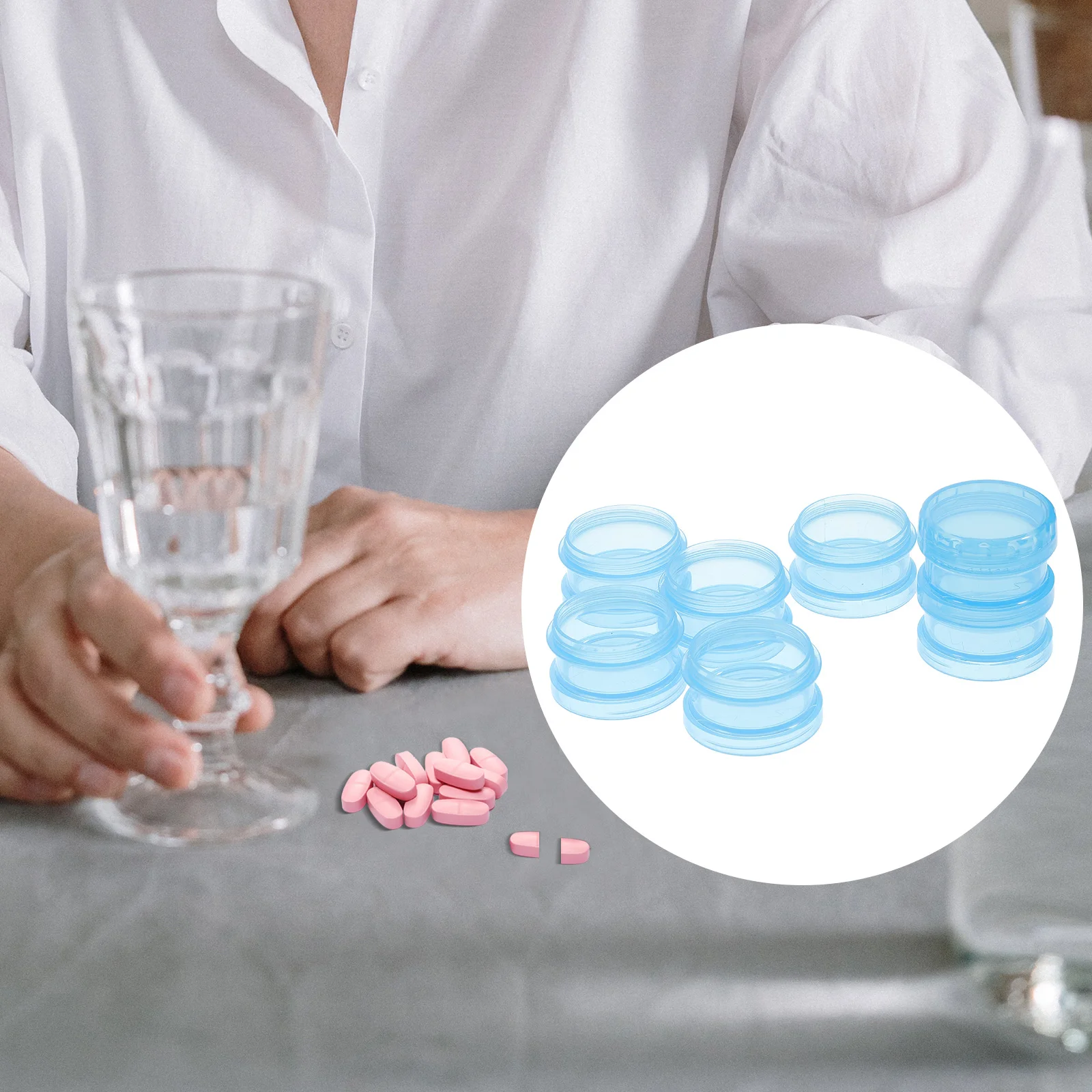 

2 7 Day Box Organizer Weekly Case Holder Large Medication Compartments )