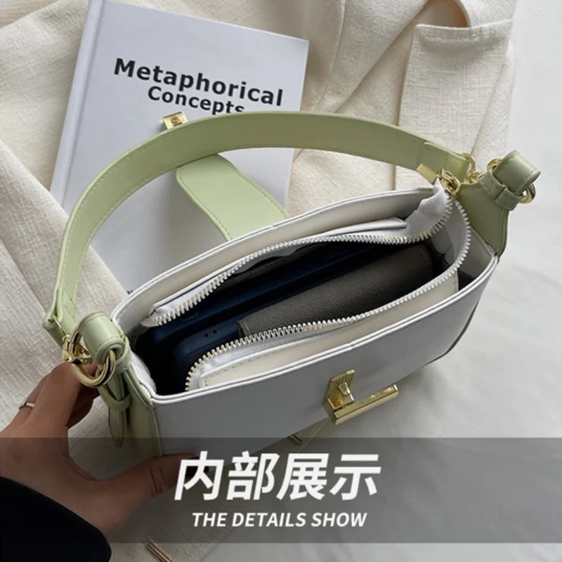 Women's Retro Luxury Solid Color Small Shoulder Bag for Femele Travel Free Shipping сумка женская Fashion Trend Underarm Handbag