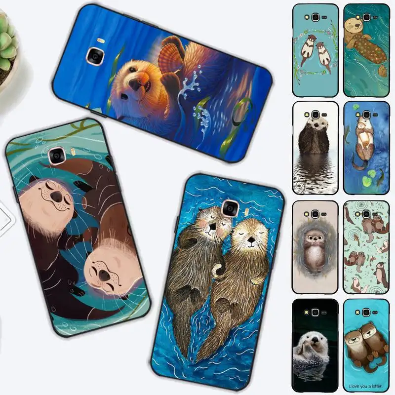 

Cute Otter Phone Case for Samsung J 4 5 6 7 8 prime plus 2018 2017 2016 J7 core