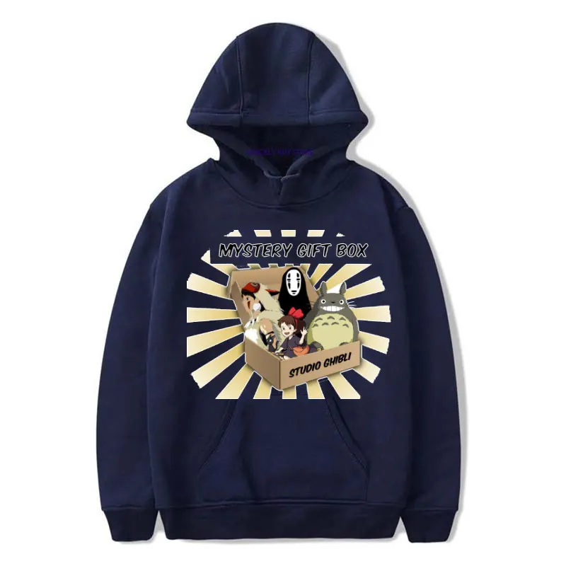 

Hoodies for Men Kawaii Anime Men's Clothing Y2k Sweatshirt Manga Women's Hoodie Totoro Harajuku Streetwear Mizaki Hayao