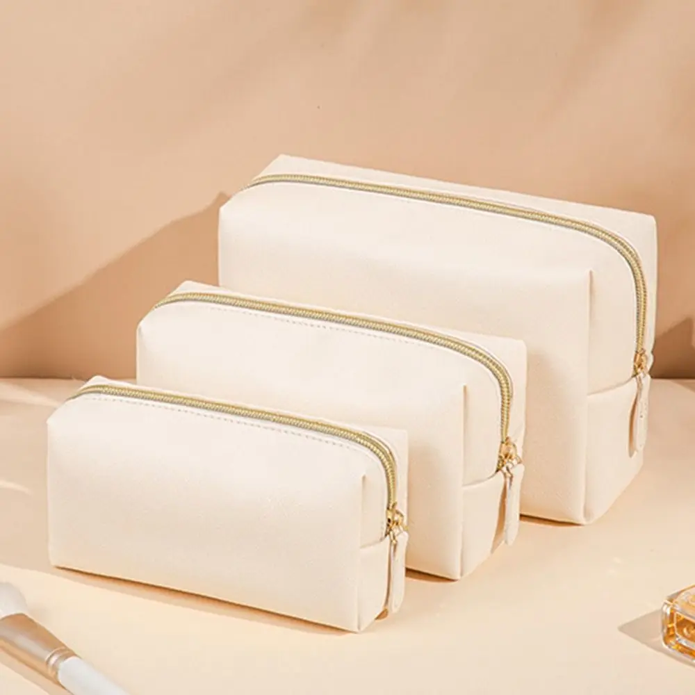 

Косметичка женская кремового цвета, вместительный органайзер для косметики, дорожный корейский саквояж для Хранения Туалетных Принадлежностей