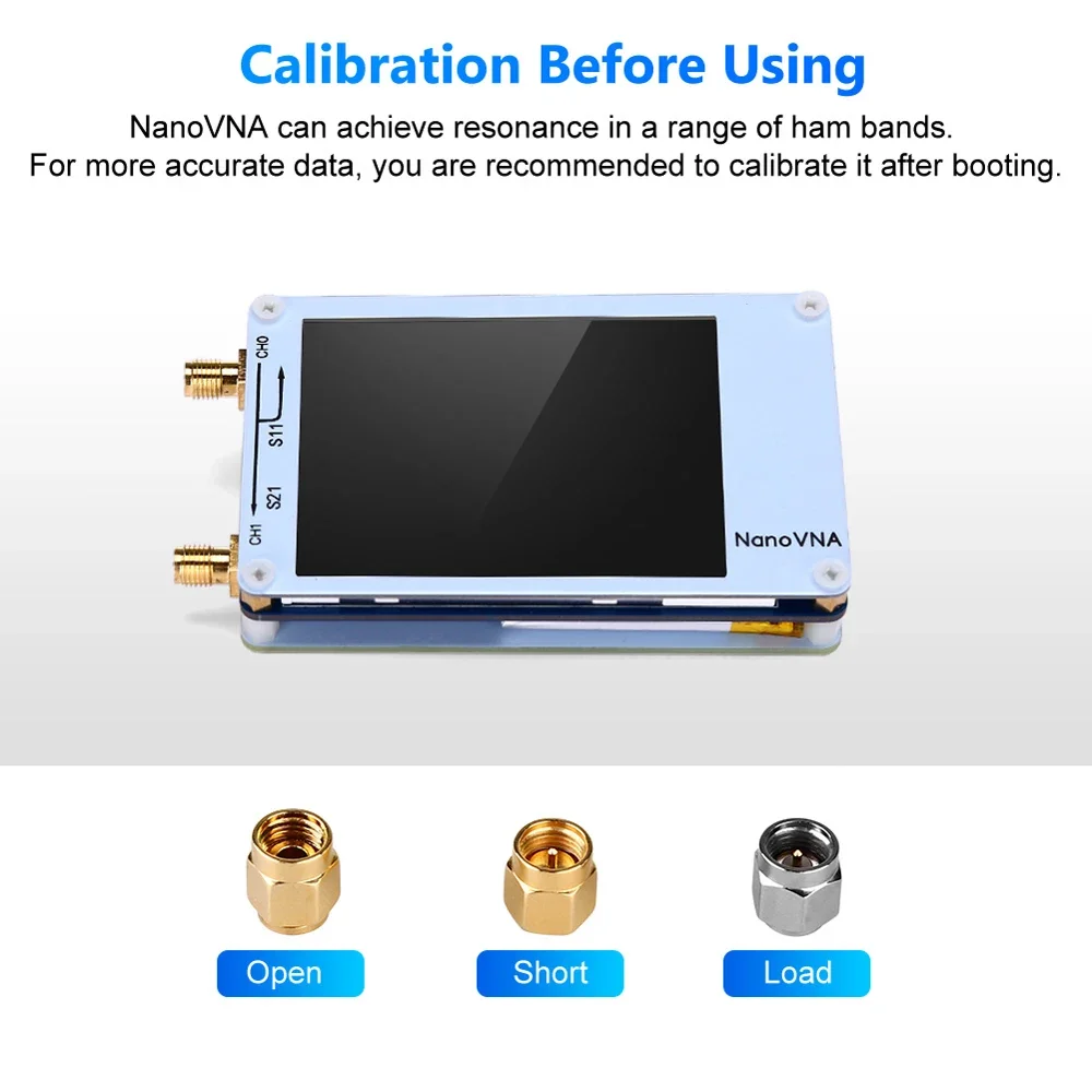 Nano VNA векторный сетевой анализатор 50 кГц-900 МГц цифровой сенсорный экран