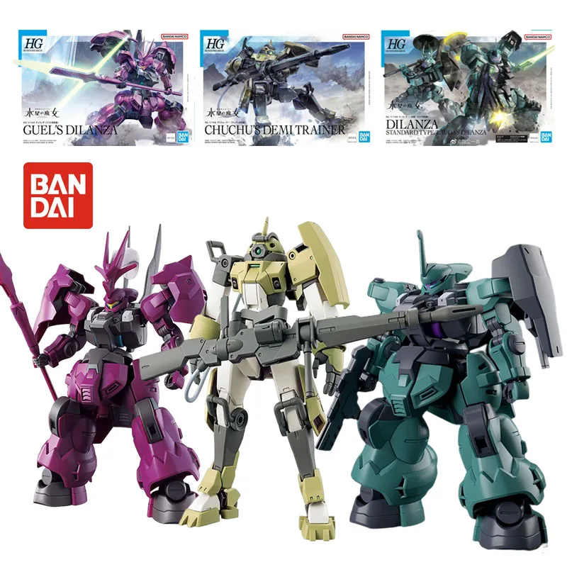 

Bandai Original Model Kit GUNDAM HG TWFM CHUCHU'S DEMI TRAINER 1/144 Anime Action Figure Assembly Model Toys Robot Gifts for Boy