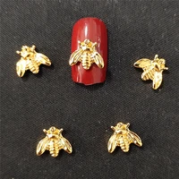 big nail art metal decorations 3d kawaii insect manicure dekors bling nailart supply charms bee studs 10pcslot nail accesoires