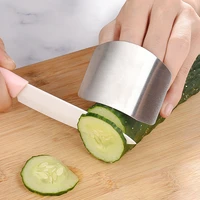 1pc finger guard anti cut protector stainless steel finger hand cut protect knife safe use kitchen cooking knives accessories