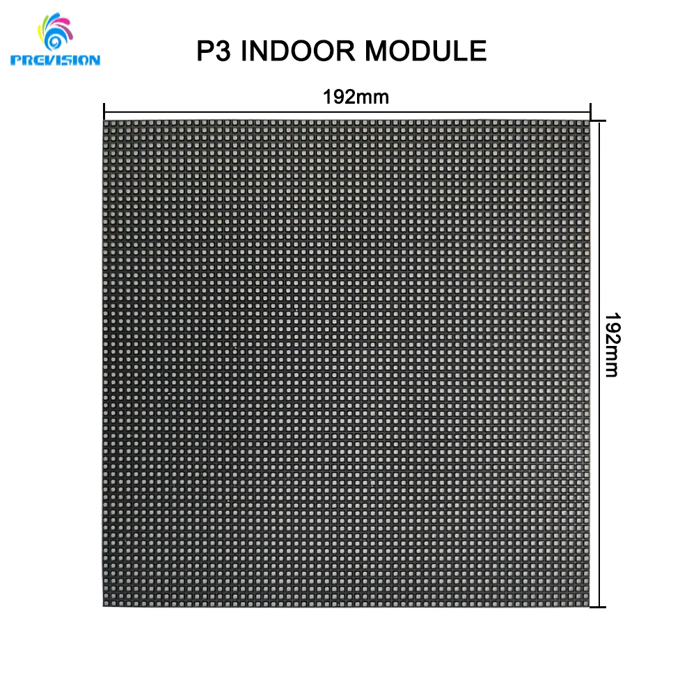 Дешевая светодиодная внутренняя матрица P3 RGB для видеосъемки плата модуля со