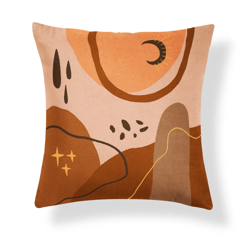 

New 45x45cm Pillowcase Morandi Simple Sofa Pillowcase Home Soft Decoration Flower Plant Pillowcase Room Decoration Pillow Case