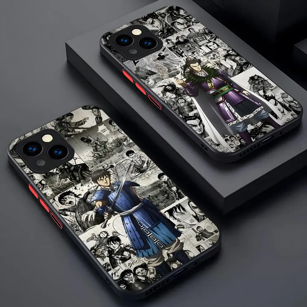 Чехол для телефона Kingdom Manga Kanki Hara матовый прозрачный 16 15 iPhone 12 11 13 Pro Max X XR XS 8 SE Mini Plus