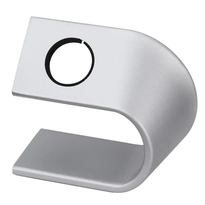 

NICERIO Watch Stand Cradle U Shaped Charging Dock Station Sturdy Watch Platform Holder for Apple iWatch (Silver)