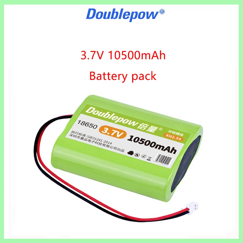 DOUBLEPOW 3.7 V 18650 lithium battery 4400/6000/10500mAh Rechargeable battery pack,monitoring equipment, toys, protection board