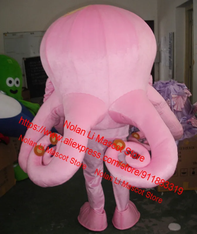 EVA материал синий осьминог костюм талисмана мультфильм день рождения косплей