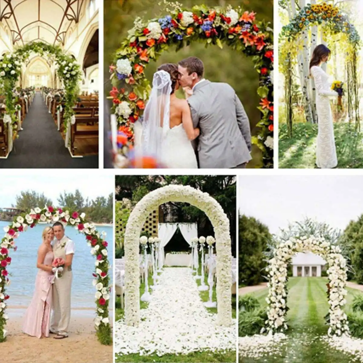 

DIY Arch Iron Wedding Arch Decorative Garden Backdrop Pergola Stand Flower Frame For Marriage birthday wedding Party Decoration