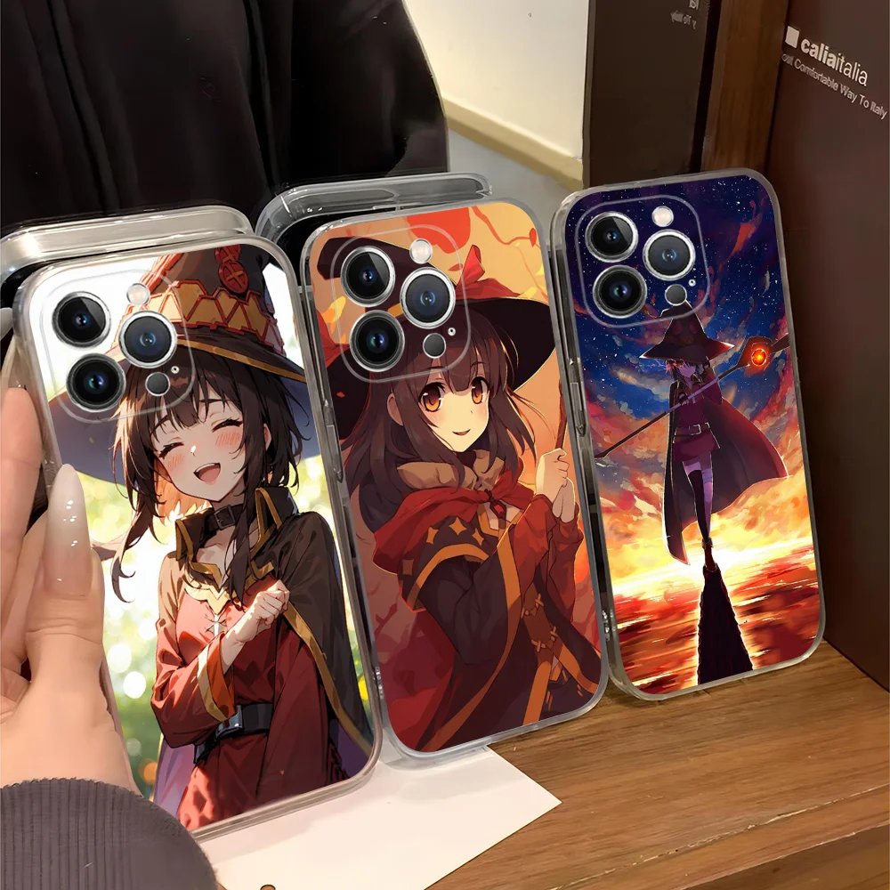 Hot K-KonoSuba Comics Phone Case For IPhone 16 15 8 7 6 6S Plus X SE XR XS 14 11 12 13 Mini Pro Max Mobile