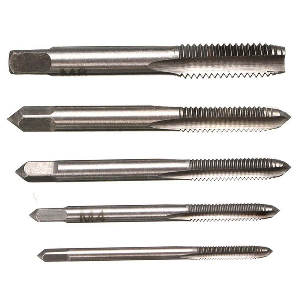 

5pcs -M8 Tools Manual Straight Fluted Home Metric Plug Durable Screw Thread DIY Tap Drill Set