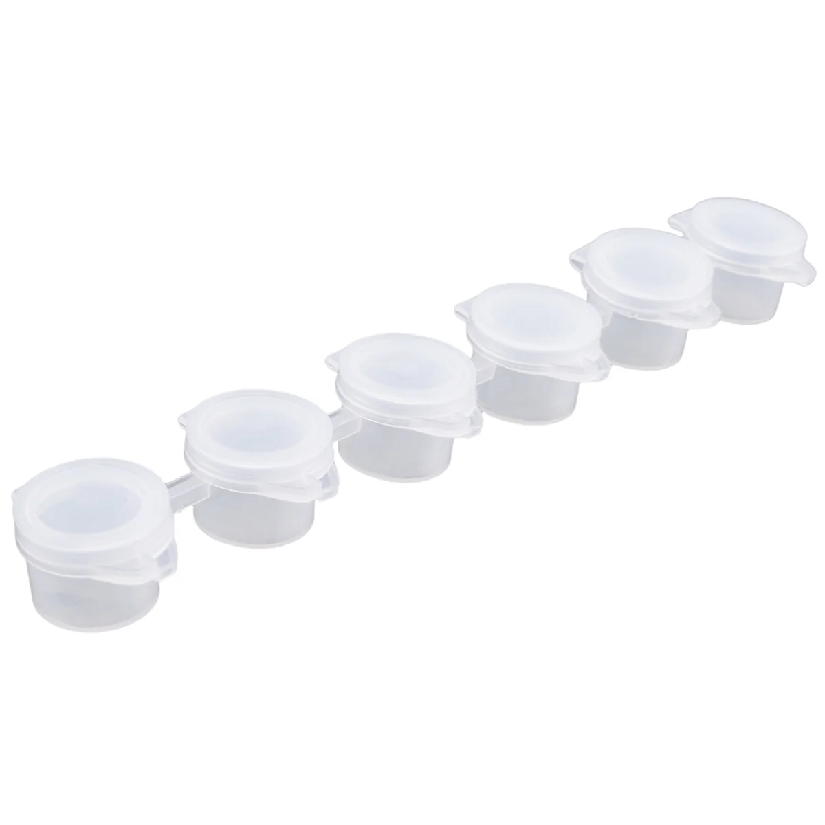 20 полосок 120 горшков пустые горшки для краски полоски мини-прозрачные контейнеры