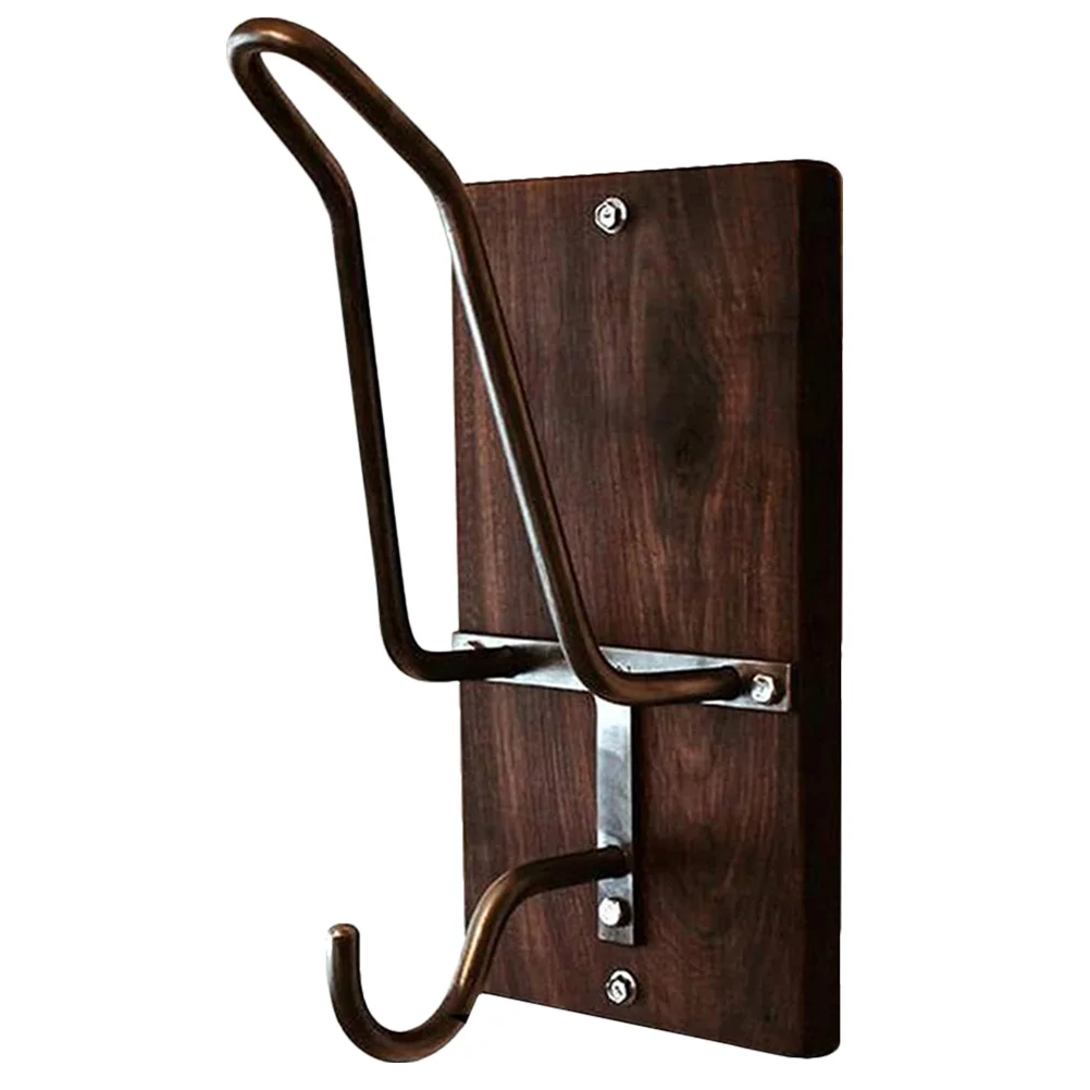 

Household Brown Helmet Display Stand Multipurpose Metal Helmet Holder Rack