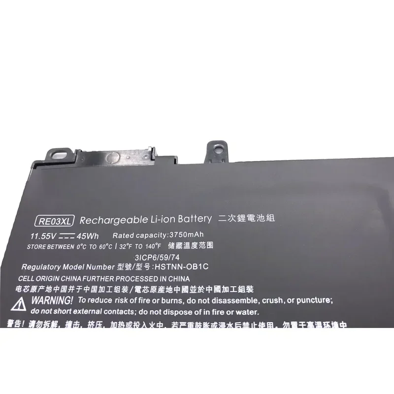 2024 Новый RE03XL для HP ProBook 430 440 445 450 455 G6 серии HSTNN-DB9N HSTNN-UB7R L32407-2B1 L3240 аккумулятор