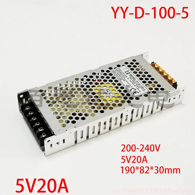 

Новый оригинальный Светодиодный источник питания для YY-D-100-5 5V 20A 100W