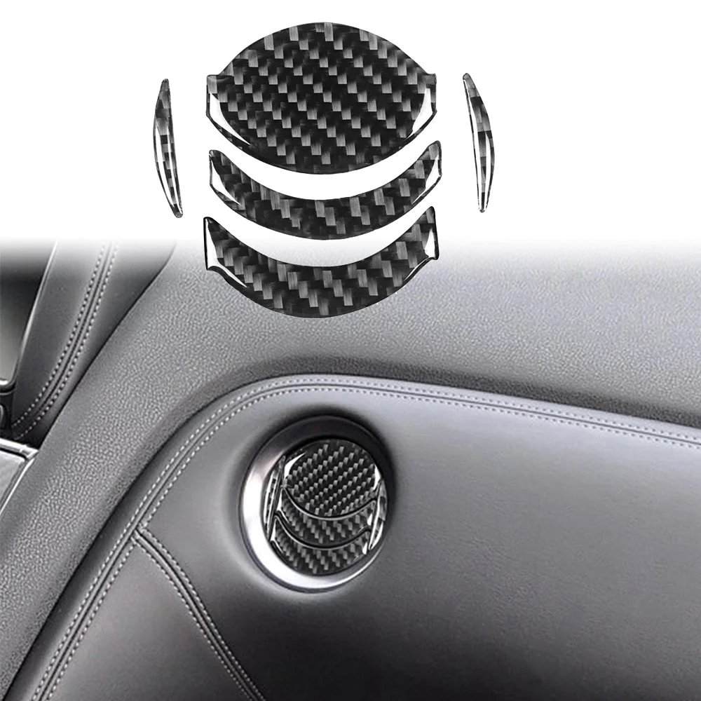 

Настоящее углеродное волокно для Nissan GTR R35, центральное украшение автомобильной вентиляционной панели, внутренние наклейки, аксессуары для модификации автомобиля