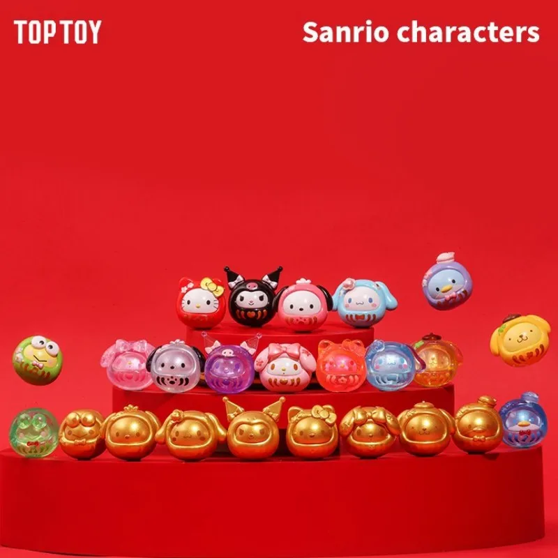 

Genuine Sanrio Anime Mini Dharma Blind Bag Ornament Girls' Room Decoration Tumbler Cartoon Kids Collection Birthday Toy Gift