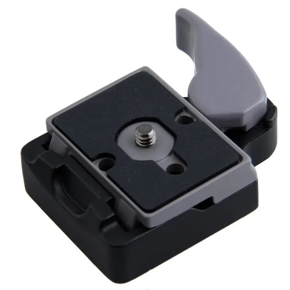 1/4in Camera Quick Mount Seat Assembly Metal Tripod Heads Adapter with Manfrotto 200PL-14 Compat Plate Accessories