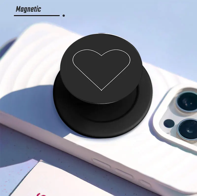 Фото Магнитный держатель для телефона Popped Magnetic Phone Socket для MagSafe, совместимый с iPhone 17, 16, 15, 14 Pro Max Plus - в форме сердца №2