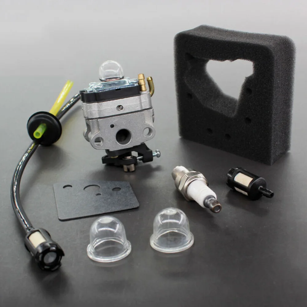 Primer Bulb Carburetor Fuel Line Carb Gasket Spark Plug Kit For Honda GX31 GX22 Air Filter Replacement Trimmer Lwan Mower Parts