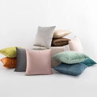 pillowcase pillow cushion cover 45x45cm 30x50cm pure solid grey blue beige green home decoration living room bedroom chair sofa