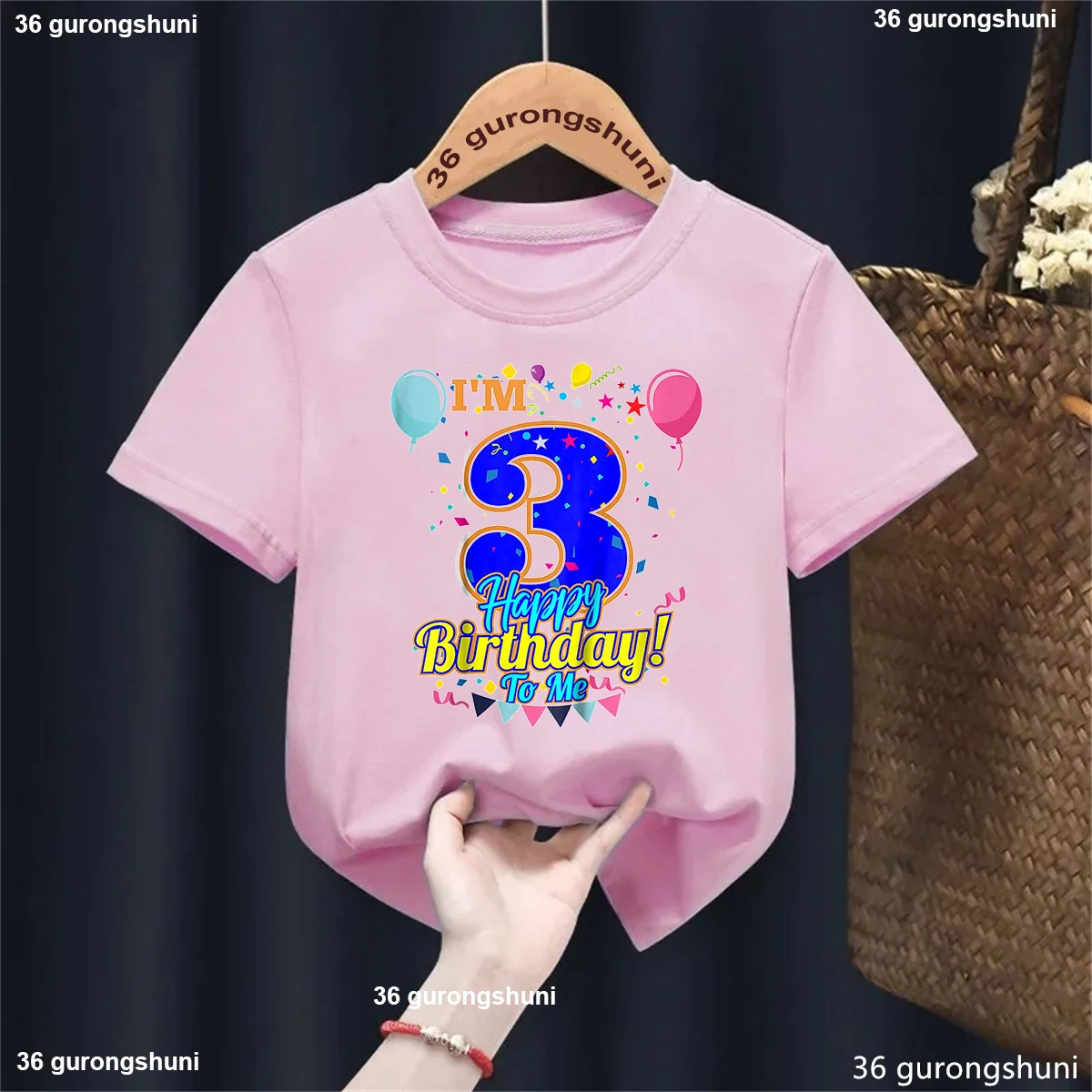 Футболка с графическим принтом I Am 4th/3th Birthday To Me Забавная детская одежда для