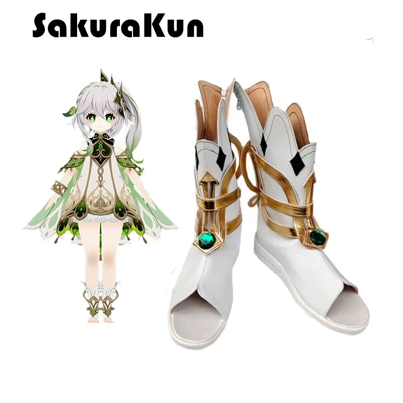 

Game Genshin Impact Nahida Cosplay Shoes Genshin Nahida Kusanali Shoes Boots Parts Cosplay Shoes