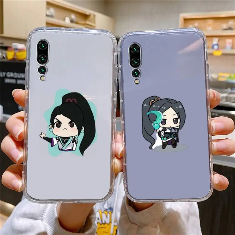 

Cute Cartoon Valorant Phone Case For Xiaomi 11 Redmi Note 11pro5G 8T 12S K30 10T Pro Ultra K40pro Transparent Case