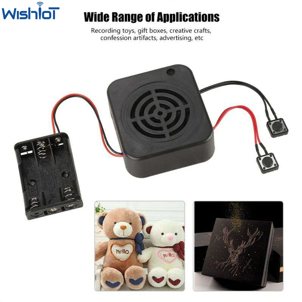 Beschreibbare Box Nachricht Sound Voice Recording Player Modul 4 Minuten Langzeit Aufnahme 3W Loop Play Für Geschenk Spielzeug Grußkarten