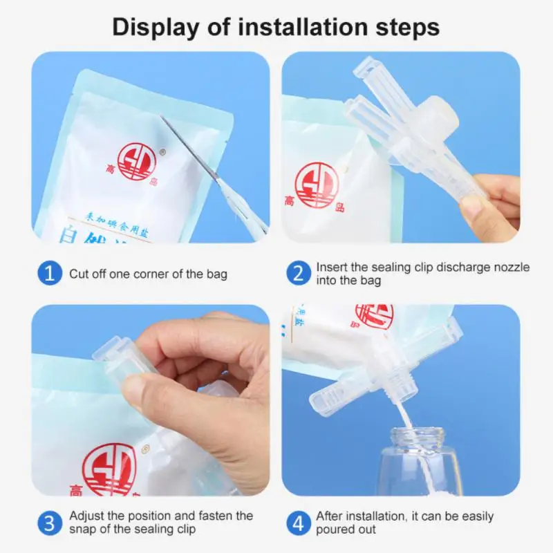 

Snack Sealing Clip Plastic Fresh Keeping Sealer Clamp Food Saver Travel Kitchen Accessories Seal Food Storage Sealing Bag Clip
