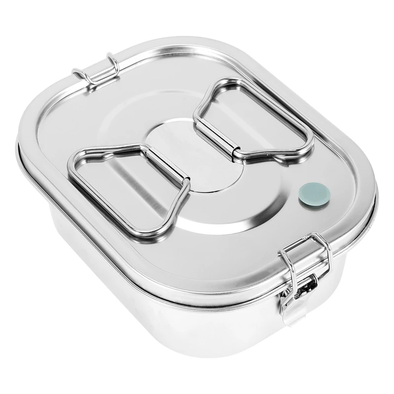 

Stainless Steel Lunch Box Metal Bento Box Snack Food Container Outdoor Storage Box Lunch Box For Kids