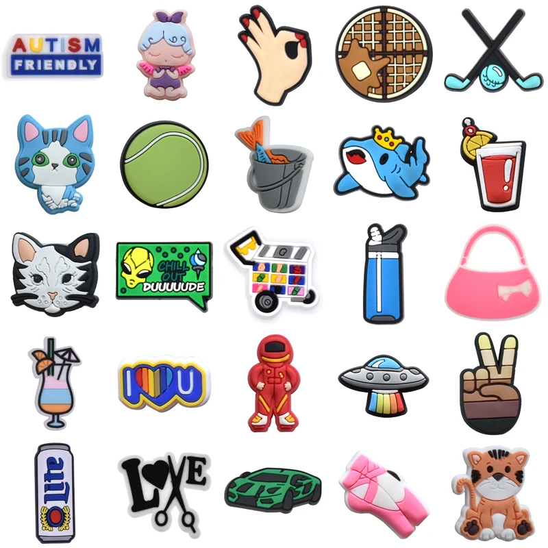 

Para Pins Wholesale Bulk Boy Men Packs Gifts Shoe Charms Shoes Accessories Women Charm Kids Decorations for Crocs Set Jeans Girl