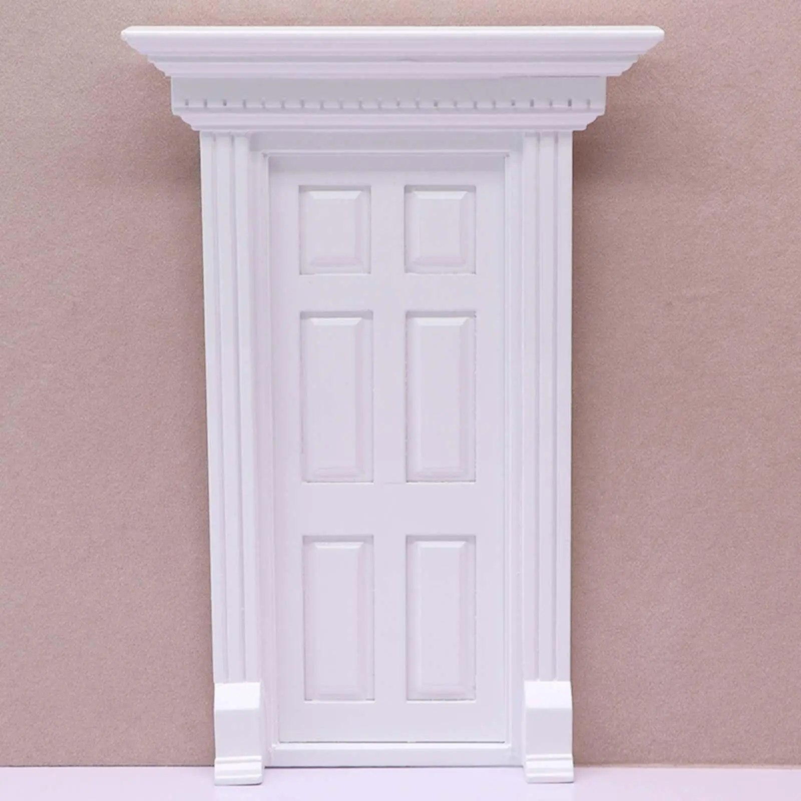 

Dollhouse Miniature Door Pretend Play Decoration Mini for Life Scene Props