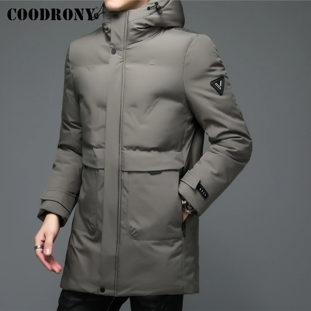 COODRONY Brand Men's Parka Winter New Arrival Hooded Long Jacket Men Thick Warm Windbreaker Zipper Big Pocket Outwear Coat Z8150