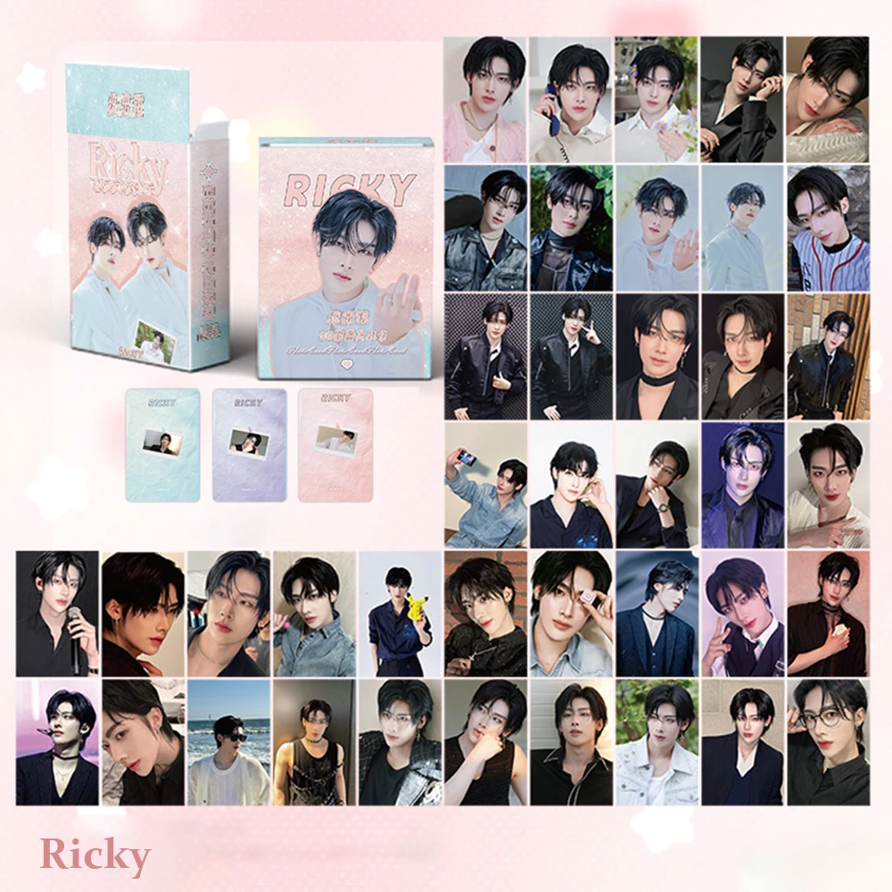 Фото 50 шт./компл. KPOP RICKY селфи лазерные ломо-карты ZEROBASEONE журнал танцевальная сцена фотокарточки Ins открытки фанаты коллекция на день рождения №1