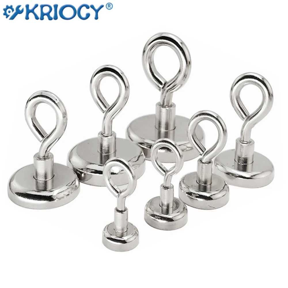 

Strong Magnet Hook Sheep Eye Magnet Hook Closed Magnet Hook Neodymium Magnet Hook Salvage Searcher Magnet Rotatable Sucker Hook