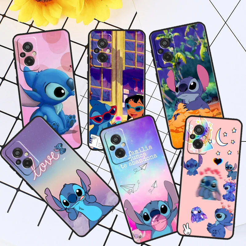 

Stitch Abomination Little Phone Case For Xiaomi Redmi K60E K60 K50G K50 K40S K40 K20 S2 6A 6 5A 5 Pro Ultra Black Soft Cover