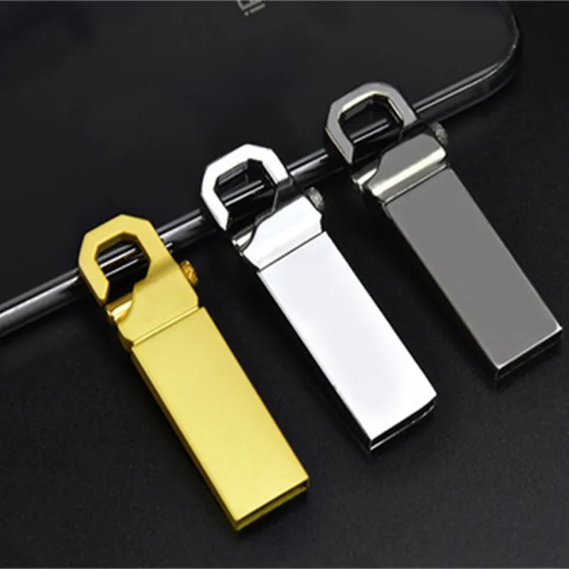 Металлический серебристый и золотой флеш-накопитель 2 0 металлический USB