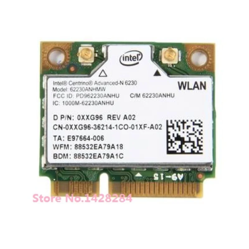 

Новинка для Intel Centrino Advanced-N 6230 62230ANHMW Mini PCI-e Wifi Bluetooth 3,0 802,11 A/b/g/n 2,4G/5 ГГц
