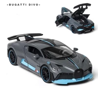 metal sports car model 132 bugatti divo limited super sport toy car alloy diecast sound light pull back collection car